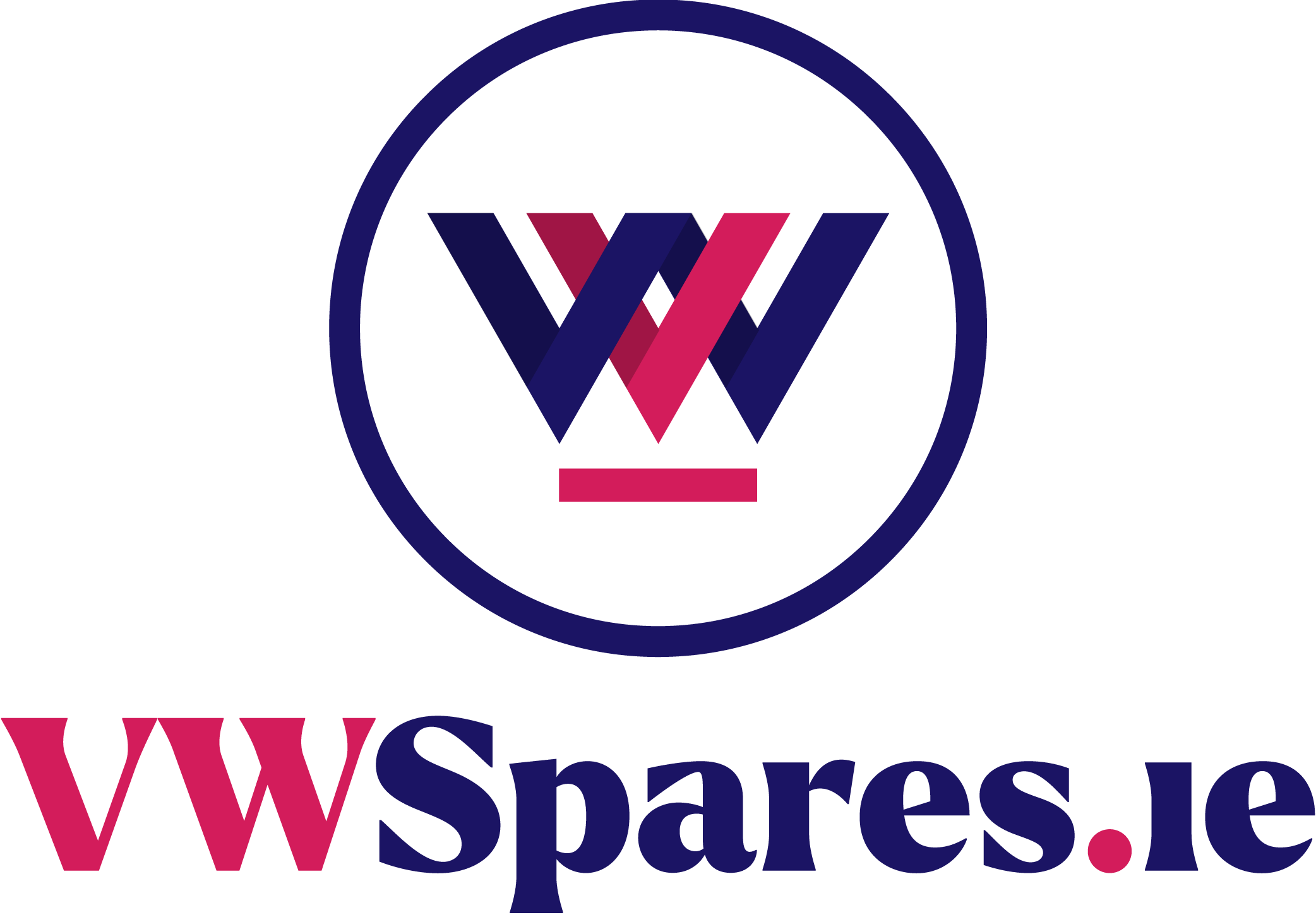 VWSpares.ie Primary RGB_Stacked Logo